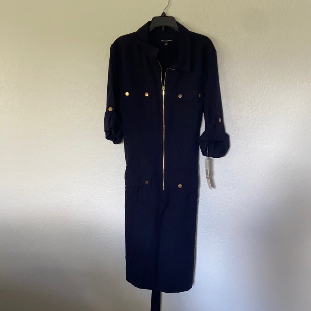 Sharagano Navy Blue Dress